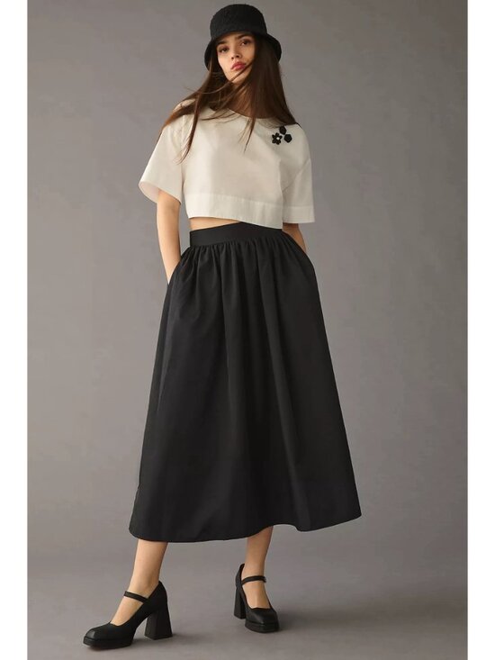 Anthropologie Dresses & Skirts - Mare Mare x Anthropologie A-Line Midi Skirt in Black